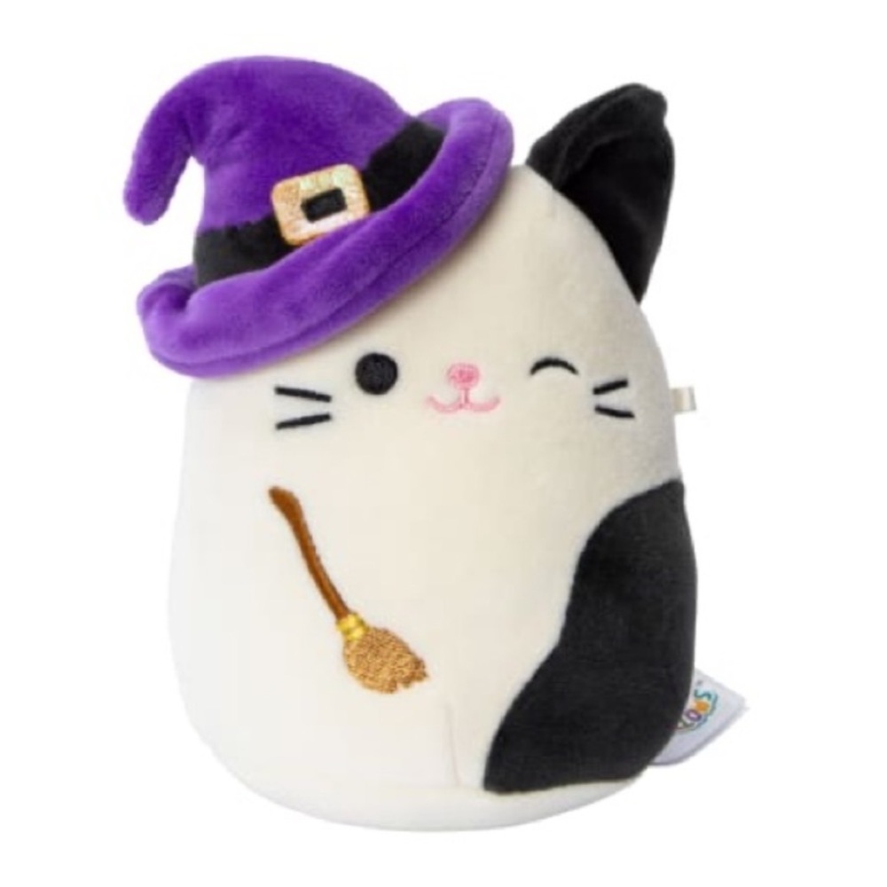 Squishmallows Halloween Cam the Cat 4.5in with Witch Hat 2024